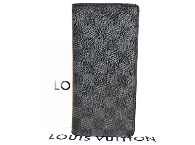Louis Vuitton Brazza Preto Lona  ref.1067238