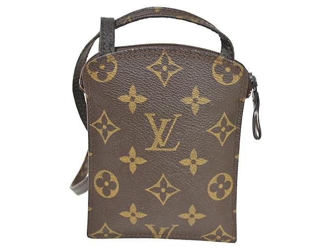 Louis Vuitton Pochette secret Brown Cloth  ref.1067310