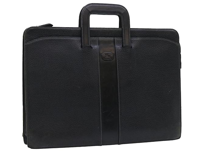Autre Marque Burberrys Hand Bag Leather Black Auth ep1643  ref.1067466