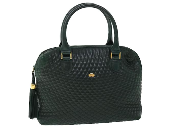 BALLY Hand Bag Leather Green Auth yb354  ref.1067478