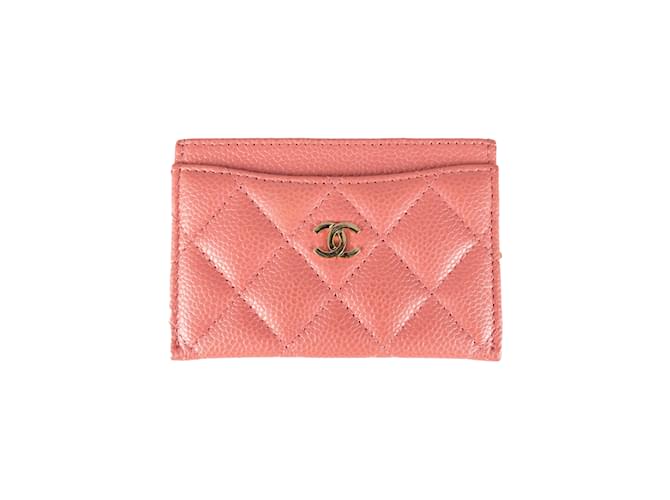 LEATHER QUILTED CARD HOLDER BUBBLEGUM PINK LEATHER QUILTED CARD HOLDER BUBBLEGUM PINK