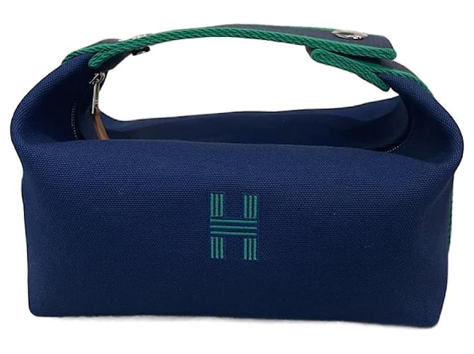 Hermès Clutch bags HERMES T.  Algodão Azul  ref.1067838
