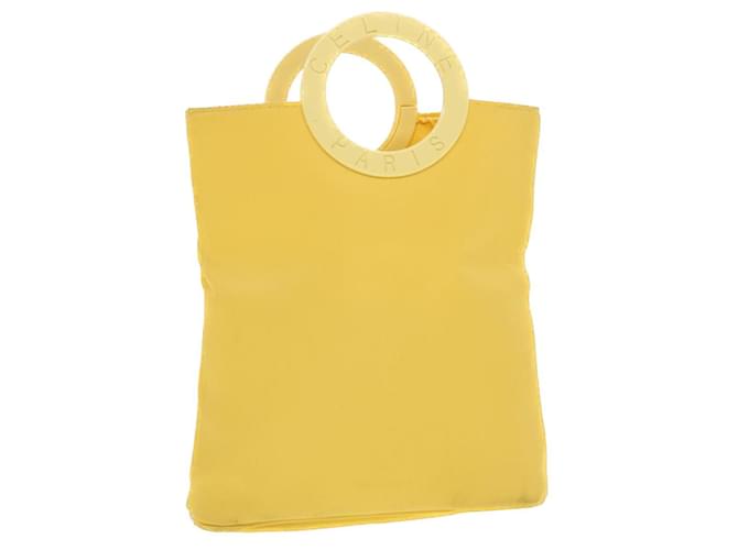 Céline CELINE Hand Bag Nylon Yellow Auth 42583  ref.1068056