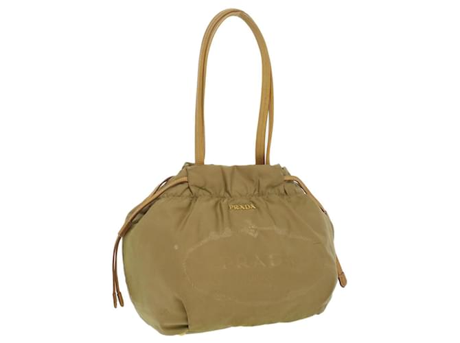 PRADA Shoulder Bag Nylon Khaki Auth bs3848 Green  ref.1068215