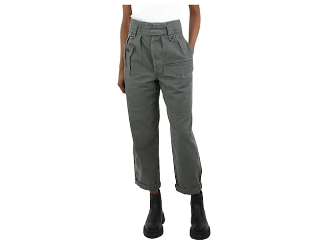 Saint Laurent Green pocket trousers - size FR 36 Cotton  ref.1068285
