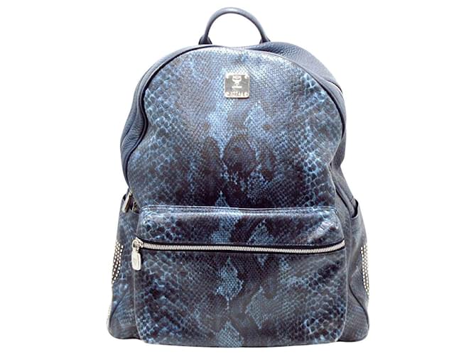 MCM Navy blue Synthetic  ref.1068482