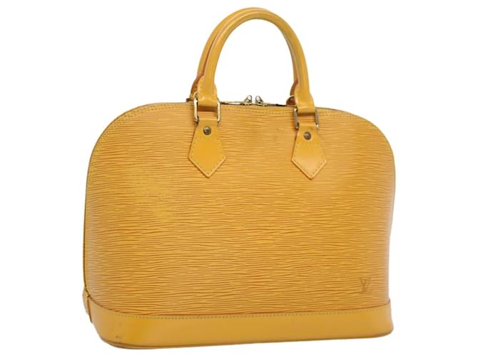 Louis Vuitton Alma Amarelo Couro  ref.1068516