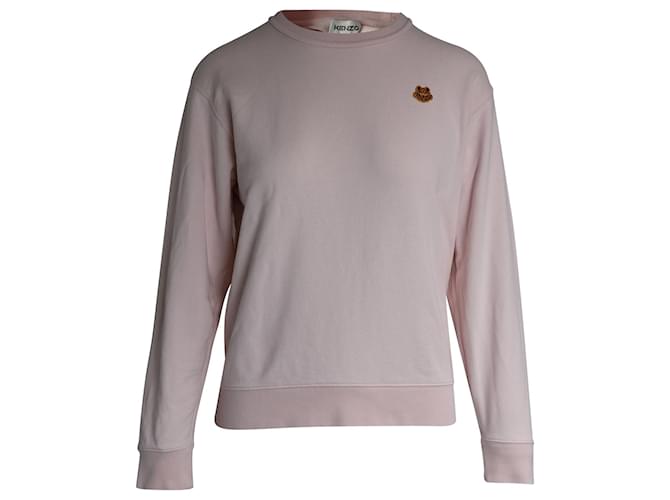 Kenzo Tiger Crest Sweatshirt in Pink Cotton  ref.1068540