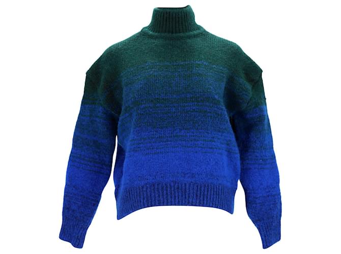 Victoria Beckham VVB Dégradé Knit Turtleneck Sweater in Multicolor Acrylic Blend Multiple colors  ref.1068544
