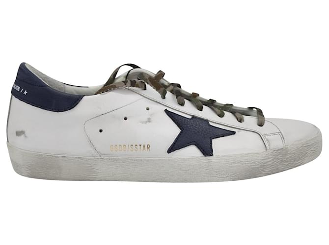 Golden Goose Super-Star-Sneaker aus weißem Rindsleder  ref.1068561