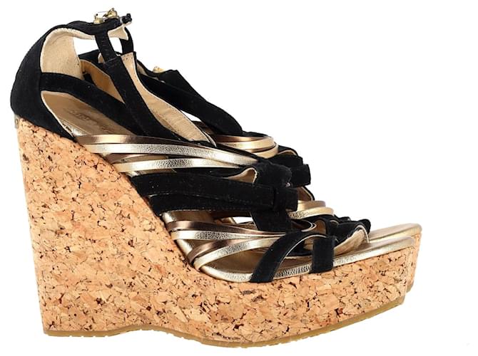Jimmy Choo Women's Anise 85 Wedge Heel Slide Sandals | Bloomingdale's