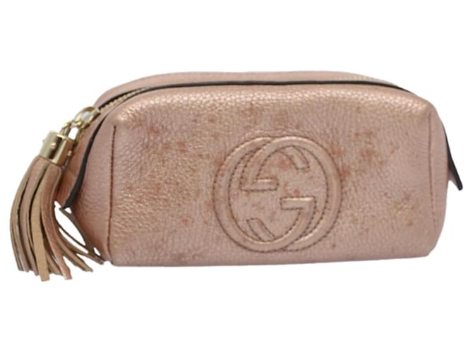 Gucci Soho Rosa Couro  ref.1068717