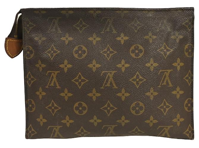 Louis Vuitton Poche Toilette Marrom Lona  ref.1068748