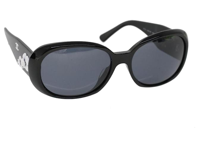 CHANEL Gafas de sol Plástico Negro CC Auth cl778  ref.1068933