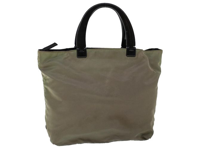 PRADA Handtasche Nylon Khaki Auth cl772