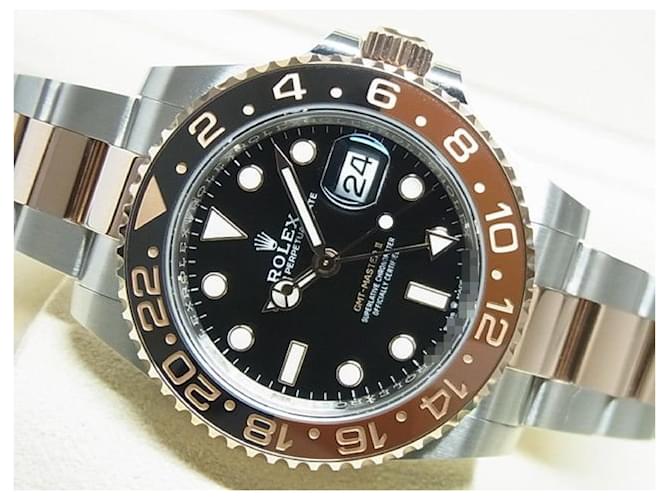 Combinaison ROLEX GMT MasterII SS x Everose Gold 126711CHNR Hommes Acier Argenté  ref.1069025