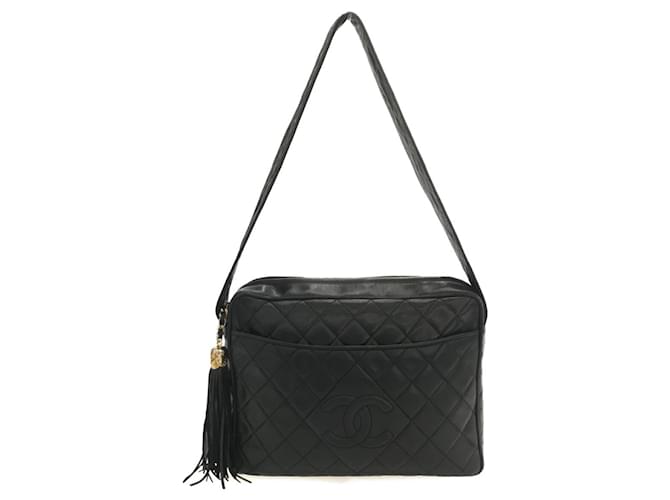 Chanel Matrasse Black Leather  ref.1069077