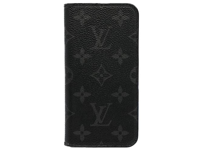 Louis Vuitton Etui Iphone Nero Tela  ref.1069102