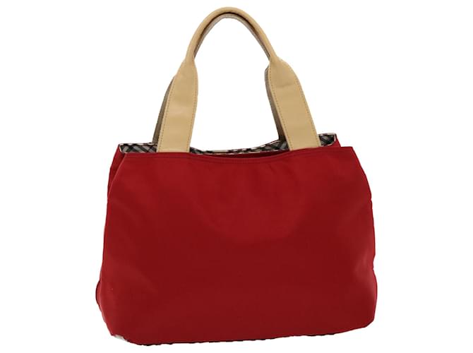 BURBERRY Hand Bag Nylon Red Auth bs6560  ref.1069168