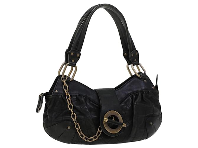 BALLY Shoulder Bag Leather Black Auth yb137  ref.1069282