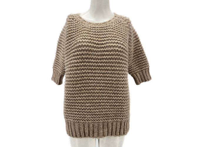 Leetha Strickwaren T.International XS Wolle Beige