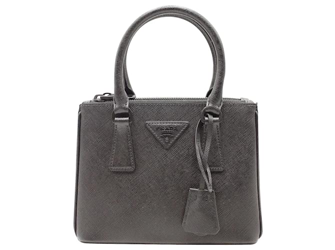 Prada Black Galleria Saffiano Leather Mini Bag  ref.1069418