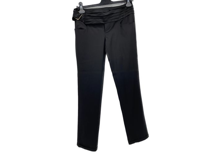 Balmain-Hosen T.FR 36 Wolle Schwarz