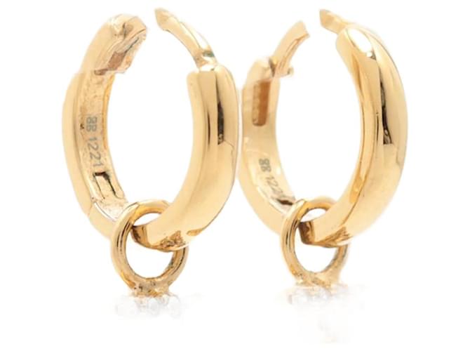 Fendi gold hot sale hoop earrings