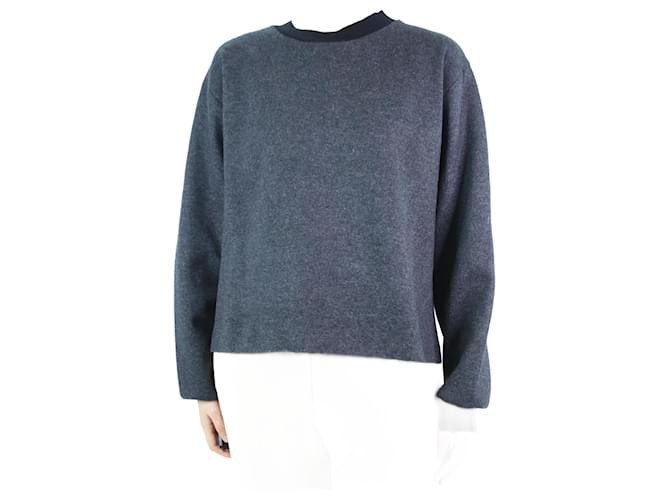 Joseph Dark grey wool- blend sweater - size IT 42  ref.1069574