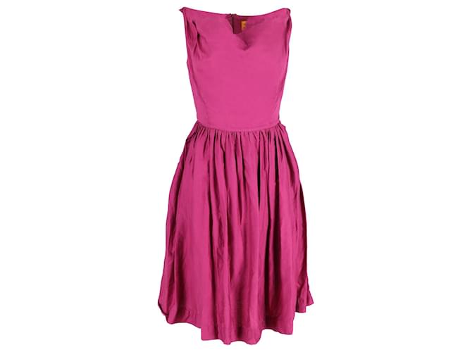 Vivienne Westwood Square Neck Dress in Pink Cotton  ref.1069706