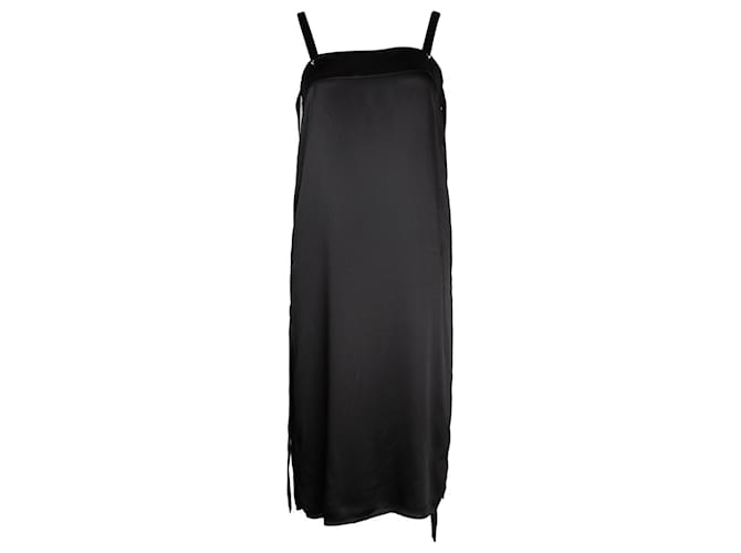Ärmelloses, gerades Kleid von Lanvin aus schwarzer Seide  ref.1069739