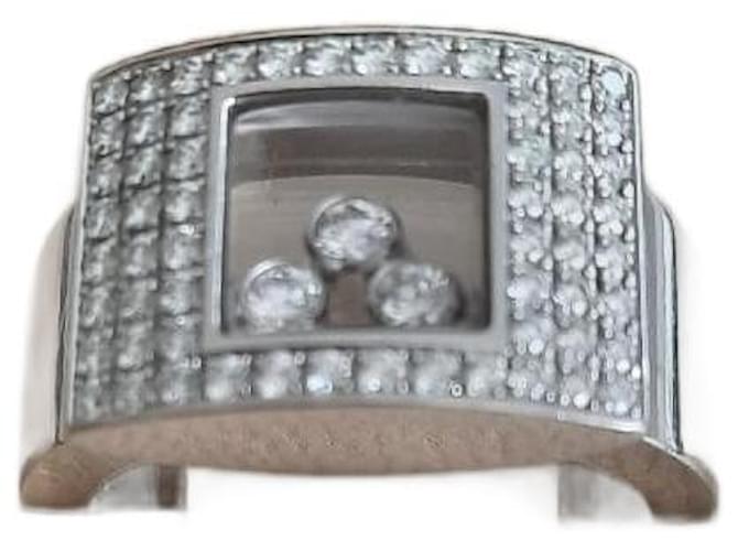 Chopard Curva Diamante Feliz Prata Ouro branco  ref.1069755