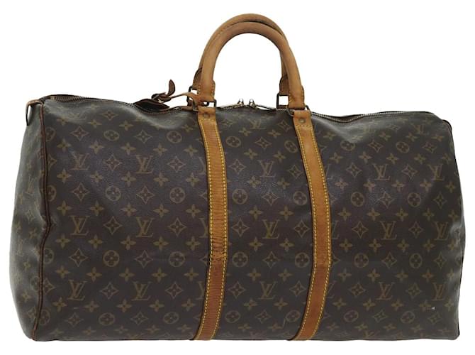Louis Vuitton Monograma Keepall 55 Boston Bag M41424 Autenticação de LV 53023 Lona  ref.1069779