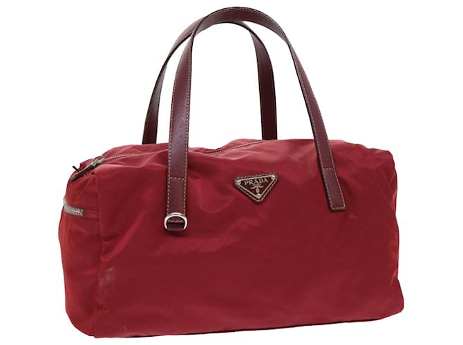 PRADA Shoulder Bag Nylon Red Auth ep1633  ref.1069814