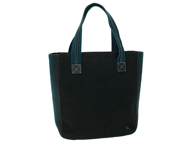 BURBERRY Blue Label Tote Bag Canvas Black Blue Auth ac2170 Cloth  ref.1069831