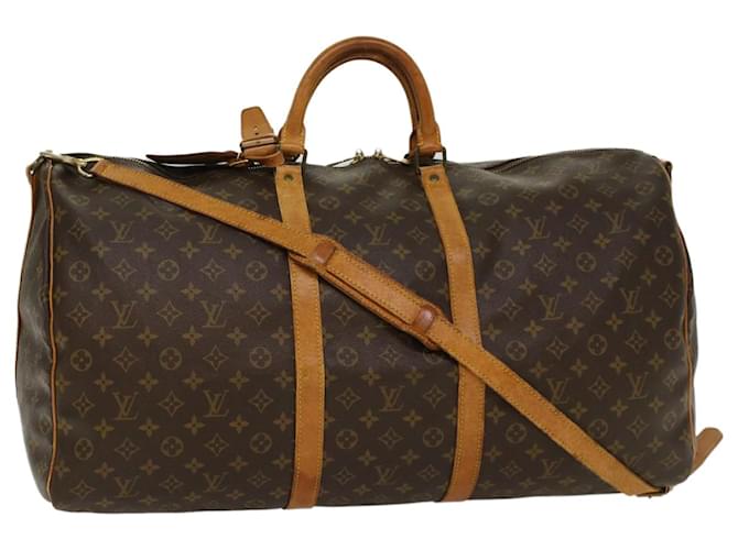 Louis Vuitton Monogram Keepall Bandouliere 60 Boston Bag M41412 LV Auth bs8208 Cloth  ref.1069906