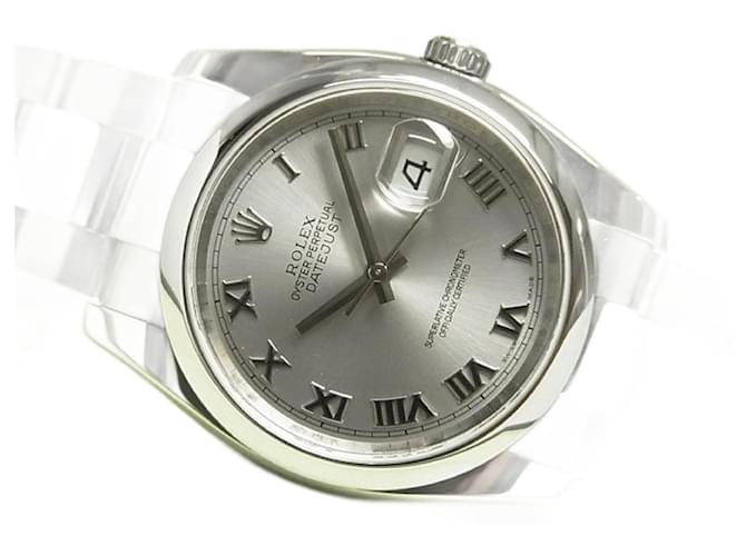 Rolex Datejust36 Cinza Romana Ref.116200 Masculino Prata Aço  ref.1069910