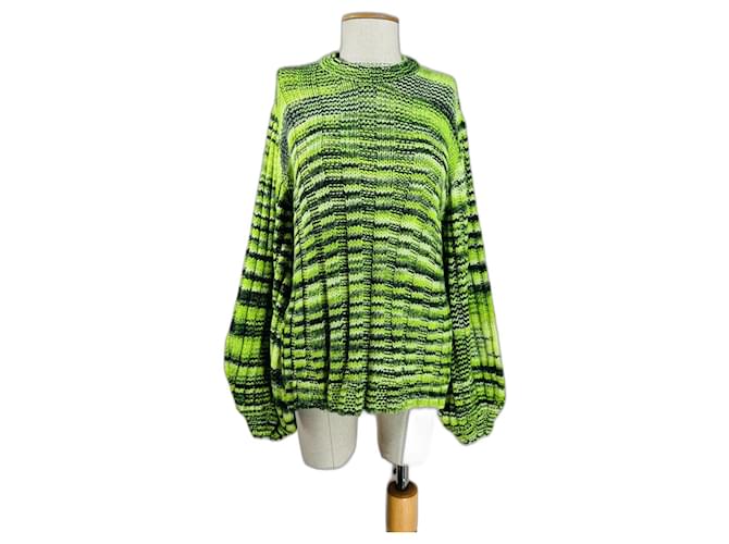 Ganni Knitwear Green Cotton Acrylic  ref.1069944