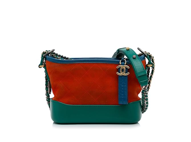 Gabrielle CHANEL HandbagsSuede Orange  ref.1069980