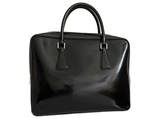 Prada Briefcase Black Patent leather  ref.1070076
