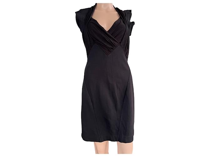 French Connection Dresses Black Viscose  ref.1070274