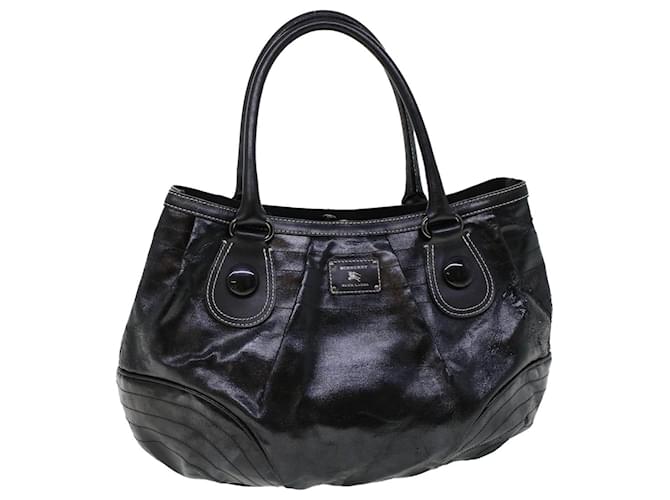 BURBERRY Blue Label Shoulder Bag Coated Canvas Black Auth cl755 Cloth  ref.1070330