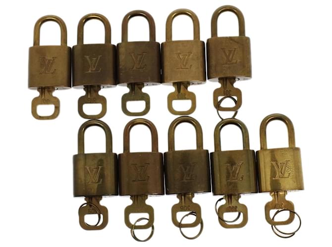 Louis Vuitton padlock 10set Gold Tone LV Auth ep1726 Metal  ref.1070344
