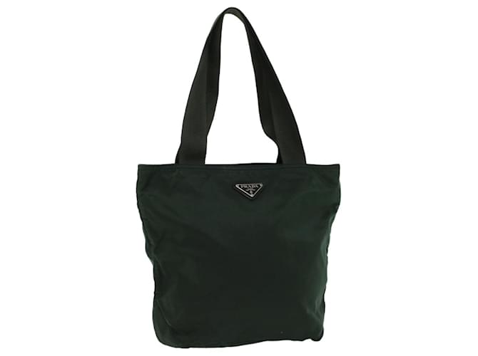 PRADA Tote Bag Nylon Green Auth cl768  ref.1070354