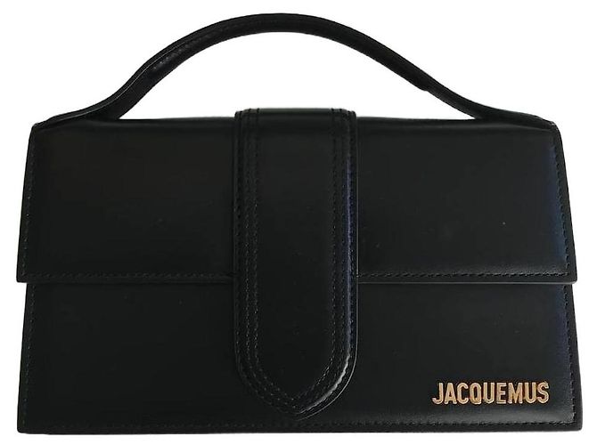 Jacquemus Grand Bambino Handtasche Schwarz Lammfell