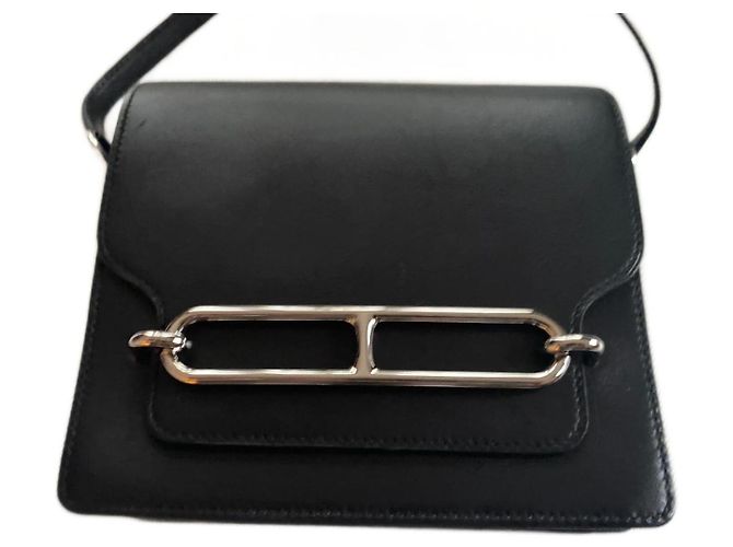 Hermès Bolsa Hermes mini Roulis Preto