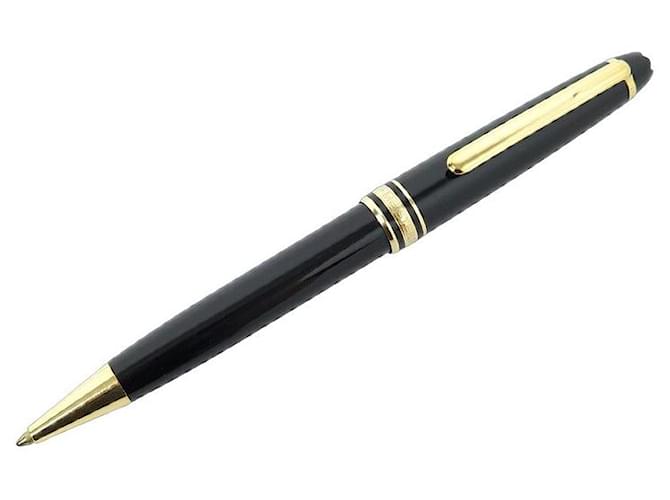 PENNA A SFERA VINTAGE MONTBLANC MEISTERSTUCK CLASSIC GOLD 10883 PENNA IN RESINA Nero  ref.1070906