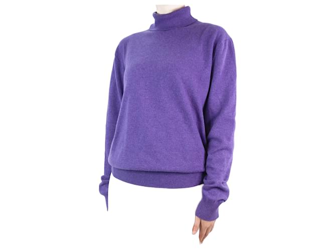 The row Purple Turtleneck knitted jumper - size S Cashmere  ref.1070944
