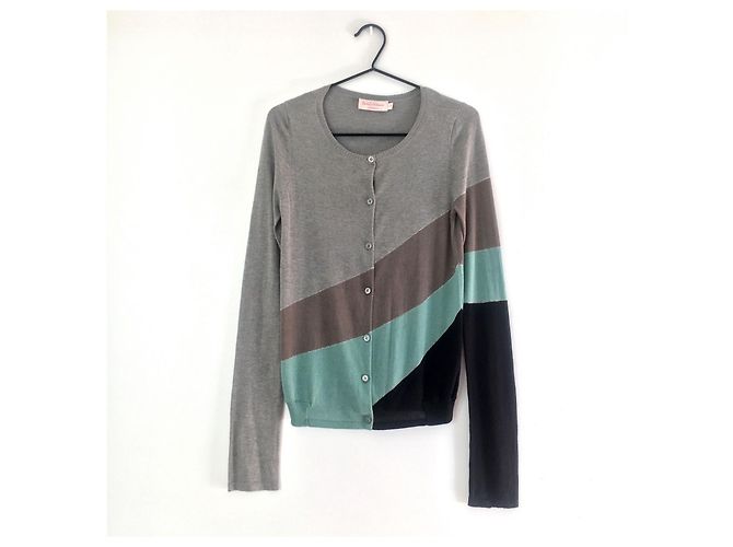 Cardigã Zadig & Voltaire de seda e cashmere cinza