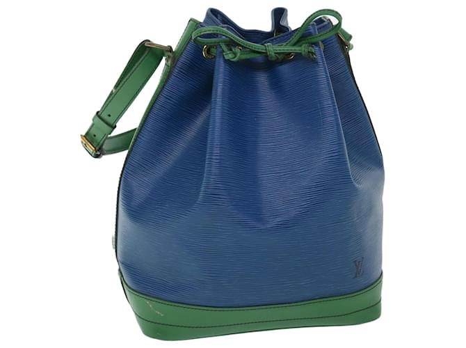 LOUIS VUITTON Epi Tricolor Noe Shoulder Bag Green Blue M44044 LV Auth 53560 Leather  ref.1071262